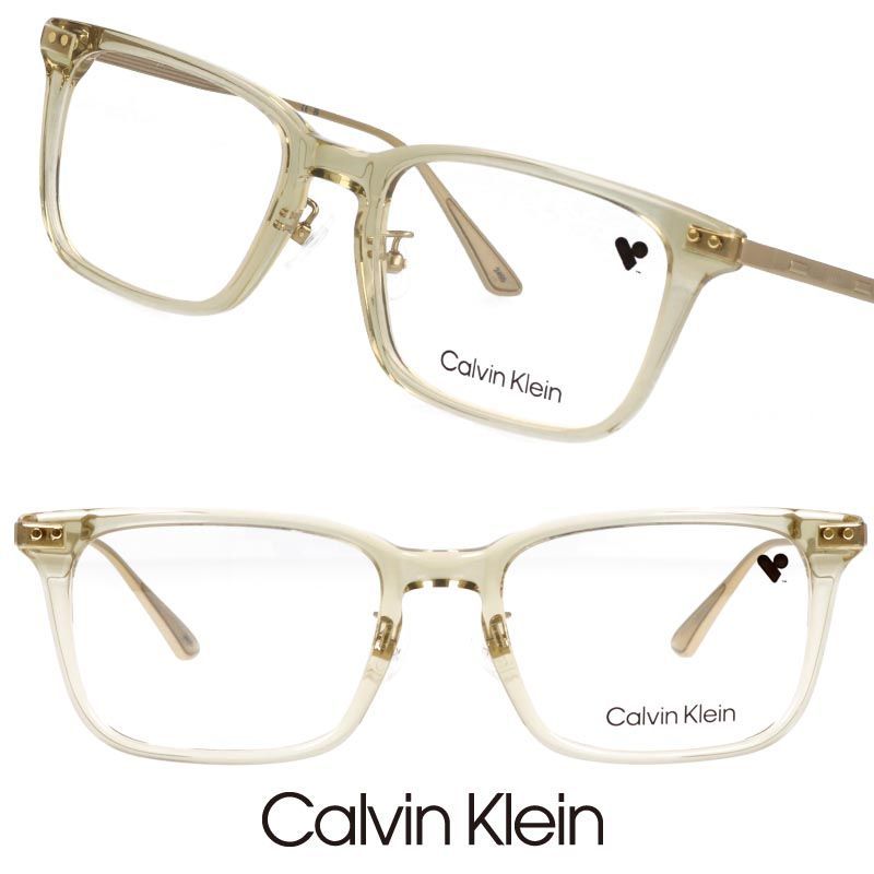 Calvin Klein カルバンクライン ck24566lb310 クリアベージュ 眼鏡 メガネ 眼鏡フレーム シーケー ck ブランド オシャレ シンプル ビジネス メンズ レディース プレゼント 10代 20代 30代 40代 愛用