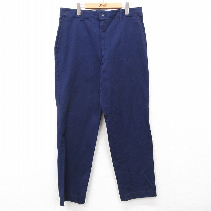 W36/古着 レッドキャップ ワーク パンツ メンズ 90s コットン 紺 ネイビー 24aug03 中古 ボトムス ロング