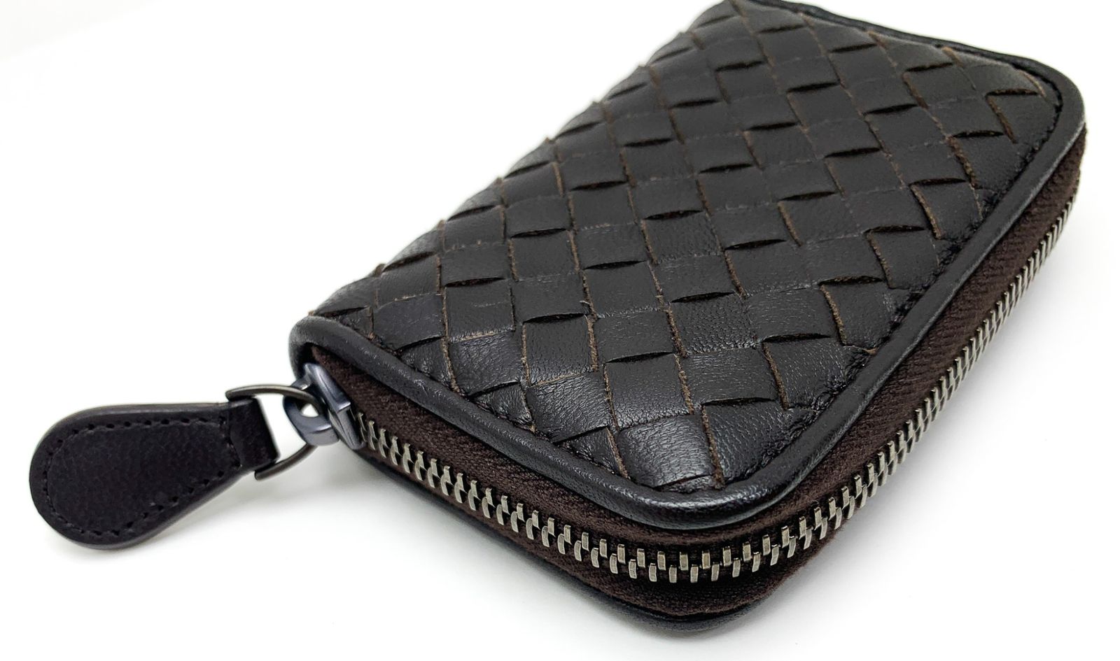ボッテガヴェネタ/ ブラウン コインケース BOTTEGA VENETA ボッテガヴェネタ ブラウン系 こげ茶 イントレ
