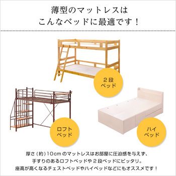 薄型ポケットコイルスプリングマットレス Armelia-アルメリア-