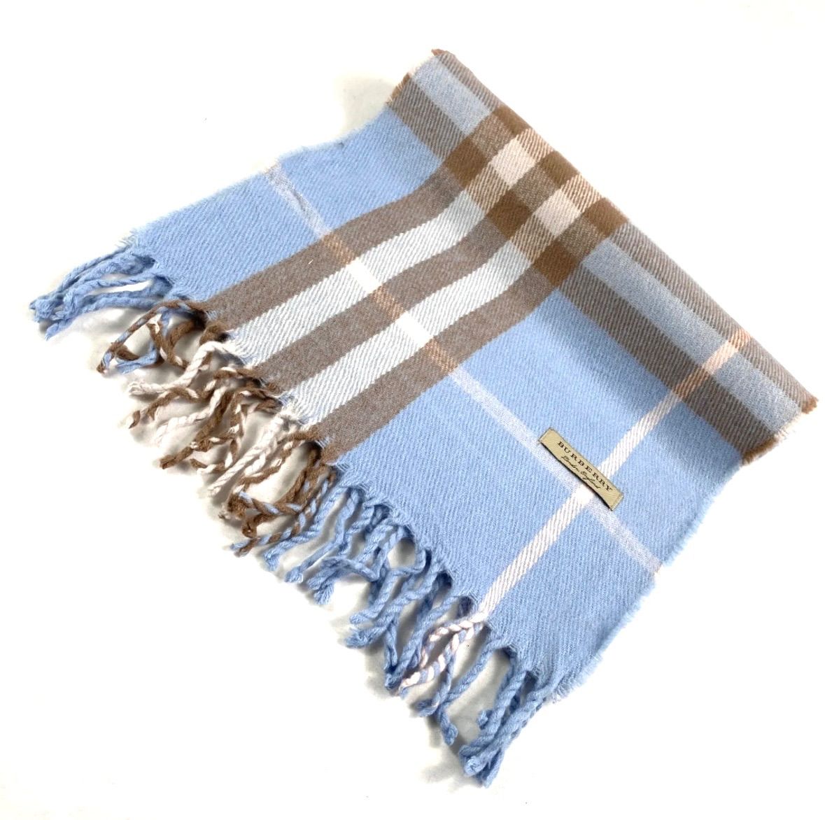 ニューグリフ　New GRIFE マフラーストール　カシミヤ　ロイヤルブルー ニューグリフ New GRIFE マフラーストール カシミヤ ロイヤルブルー 青