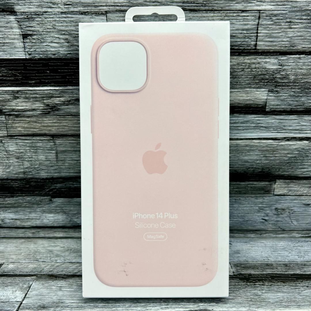 Apple 純正 iPhone14 Plus シリコンケース チョークピンク アップル