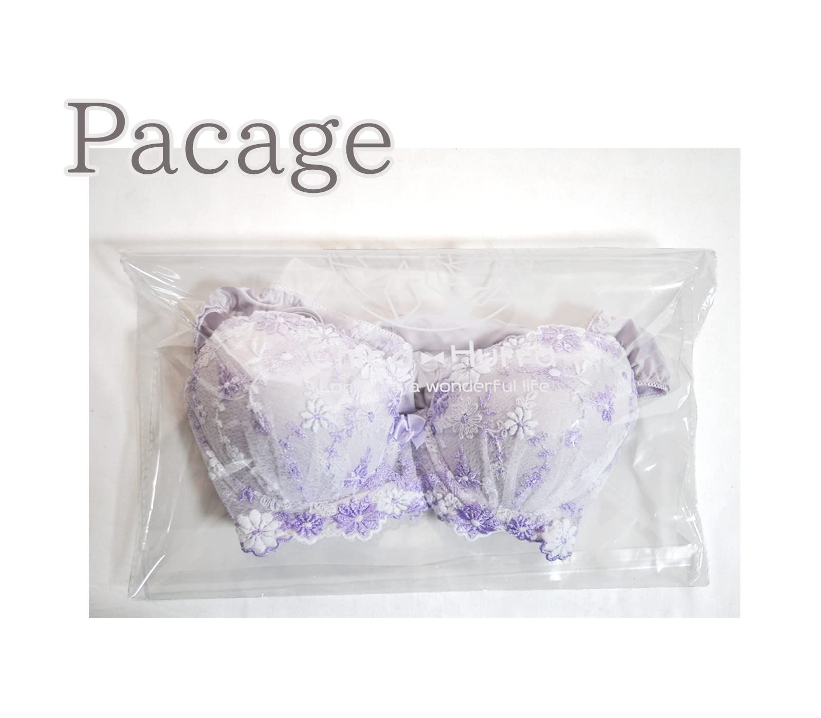 CHARLE FA226 C85 ブラジャー、ショーツM ブラジャーショーツ C80 ネイビー×ピンクと白の小花刺繍が可愛い