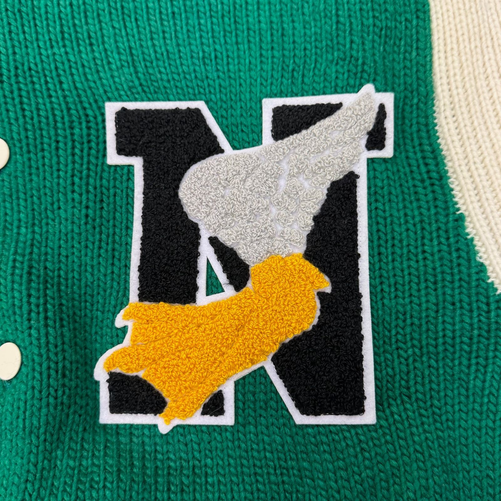 参考上代55000円 未使用品 NEONSIGN Stadium Knit Wappen スタジアム 