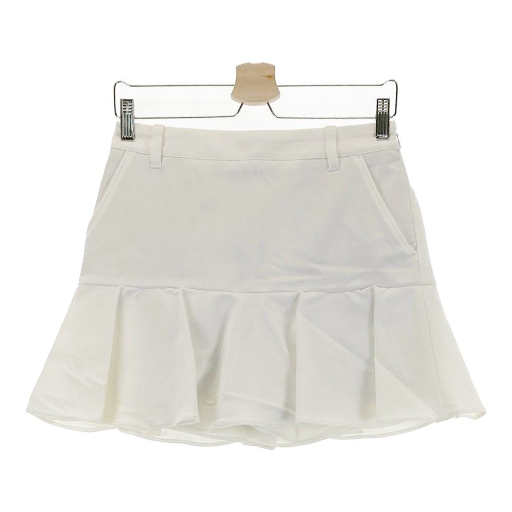 サイズ：M JUNu0026ROPE ジュン アンド ロペ  プリーツ インナー付き ストレッチスカート  ホワイト系 [240101373708]# ゴルフウェア レディース ストスト
