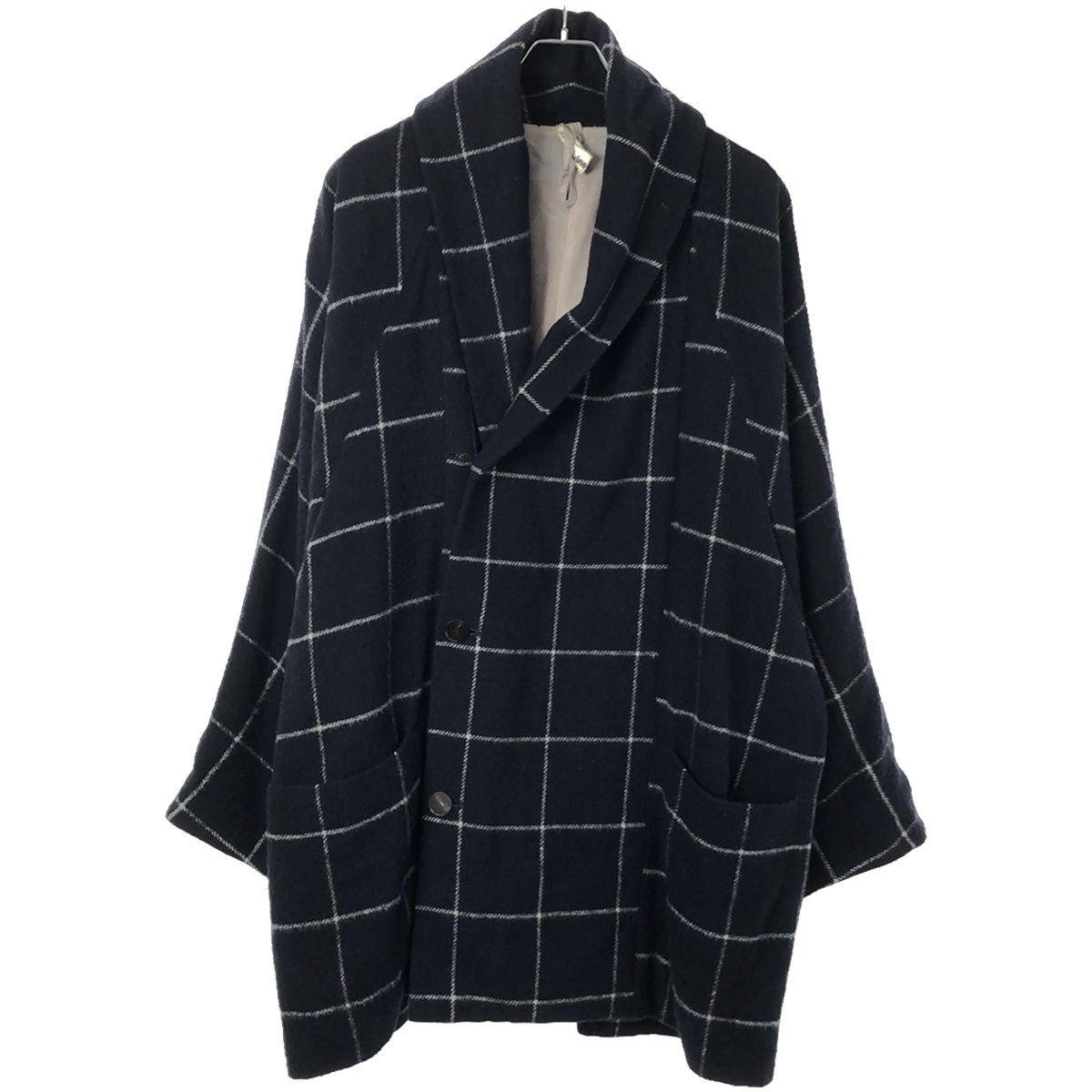 Edwina Horl エドウィナホール ショールカラーウインドウペンチェック