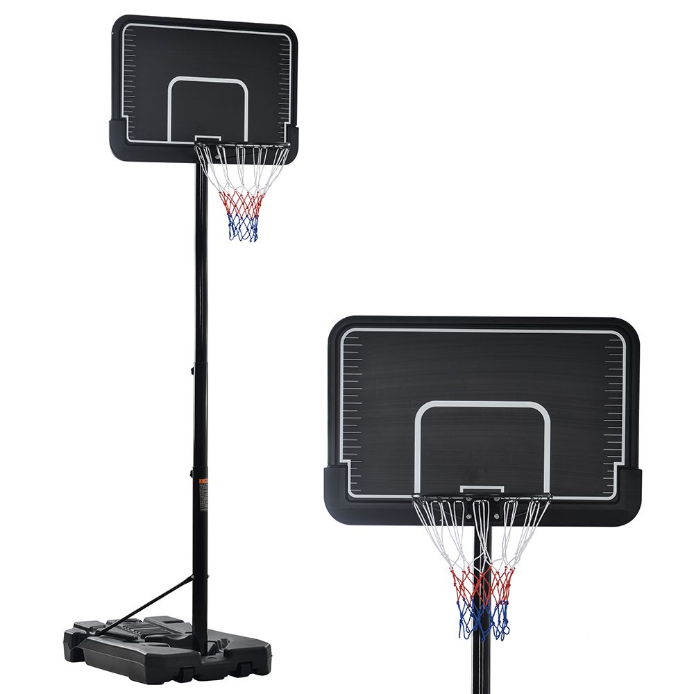 20%割 バスケットゴール 公式&ミニバス対応 8段階高さ調節 200-305cm 移動可 工具付き ゴールネット バックボード リング ミニバス 一般用 屋外用
