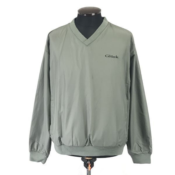 グルック/Gluck★プルオーバー/ウインドブレーカー/ピステ【メンズM/カーキ/khaki】ゴルフ・サッカー/フットサル等/Tops/Shirts◆cBH534 グルック/Gluck☆プルオーバー/ウインドブレーカー/ピステ【メンズM