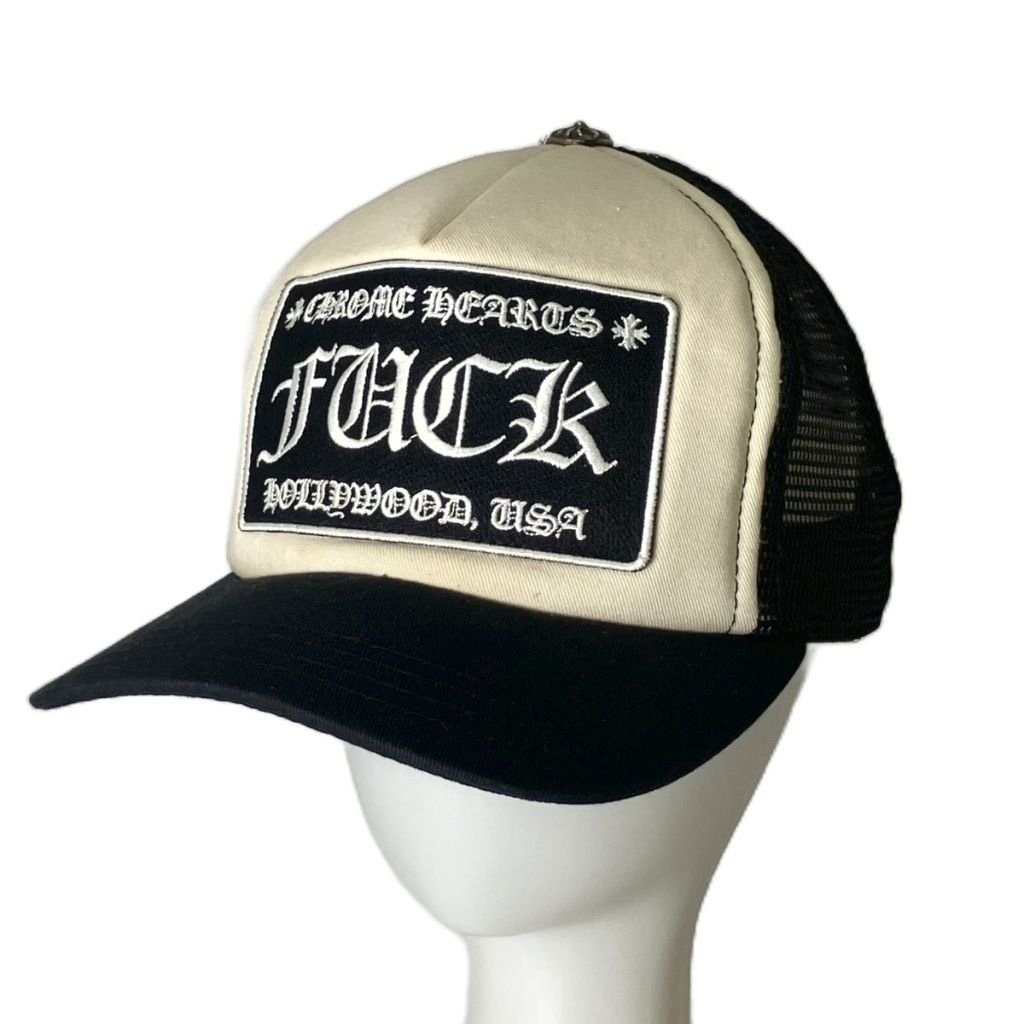 クロムハーツ CHROME HEARTS Tracker Cap トラッカーキャップ 帽子 メッシュ ONEsize ブラック ホワイト 2238-304-3304 AA メンズ