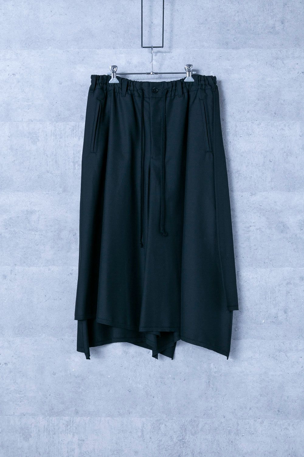 Ground Y グラウンド ワイ WOOL/POLYESTER GABARDINE HYBRID SKIRT 
