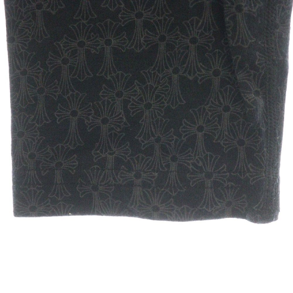 CHROME HEARTS CHプラス 総柄レギンスロングパンツ ブラック CHROME HEARTS (クロムハーツ) CHプラス 総柄レギンスロングパンツ