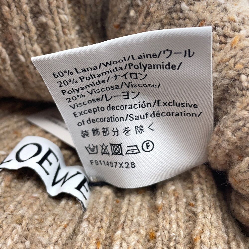 ロエベ ニット帽 ロゴ ウール F811487X28 LOEWE ビーニー 帽子 - メルカリ