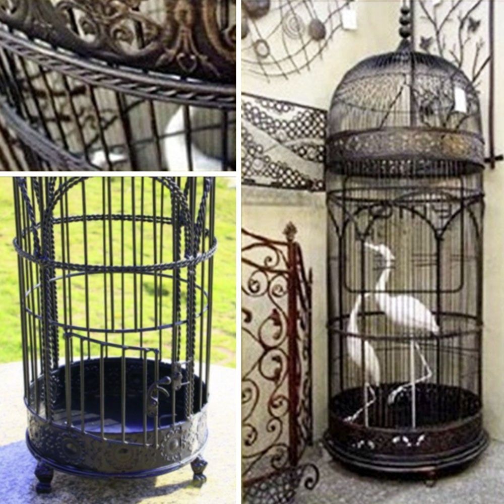 ペット用品 鳥籠 アイアン バード ケージ 98cm 団子取っ手付き 鳥かご 篭