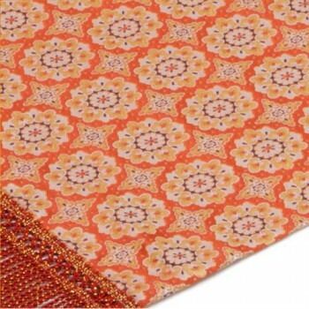 川島織物セルコン 天平華紋 てんぴょうかもん 織りセンター 38 60 cm HP 1105 R レッド