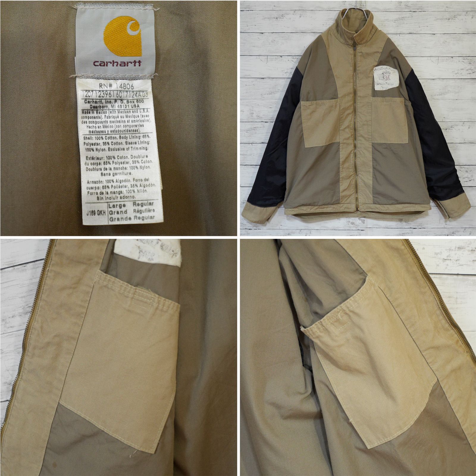 00s メキシコ製 カーハート Carhartt ライトダック地 ポリライナー