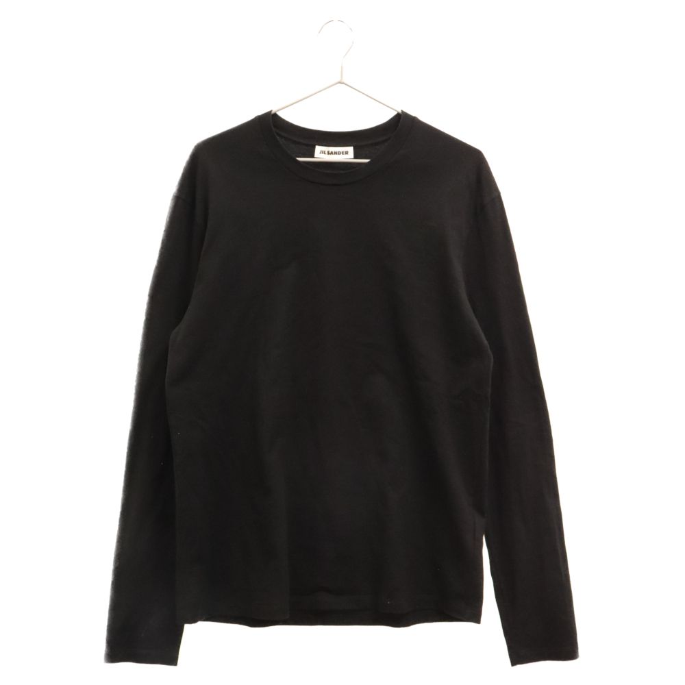 Jil Sander◆残りわずか ロゴプリント ロンT Black 送料関税込 23AW【新品】JIL SANDER ロゴ プリント ロングTシャツ ロンT S