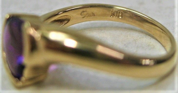 スタージュエリーStarJewelry K18 リング アメシスト ハートカット 