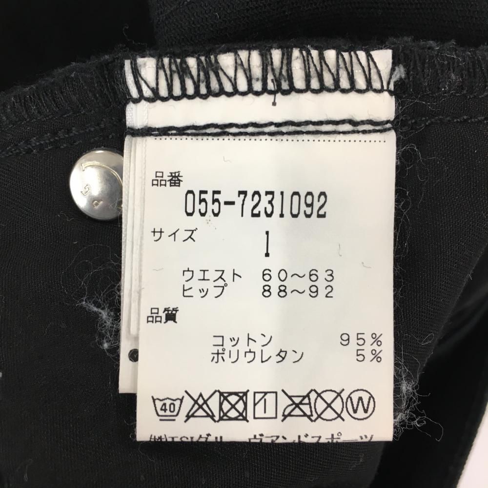 PEARLY GATES パーリーゲイツ ストレッチハーフパンツ デニム ニコちゃん 総柄 ネイビー系 サイズ：5 ランク：B 【中古】ゴルフウェア  ショートパンツ 中古ゴルフウェア通販サイトSTST(ストスト)