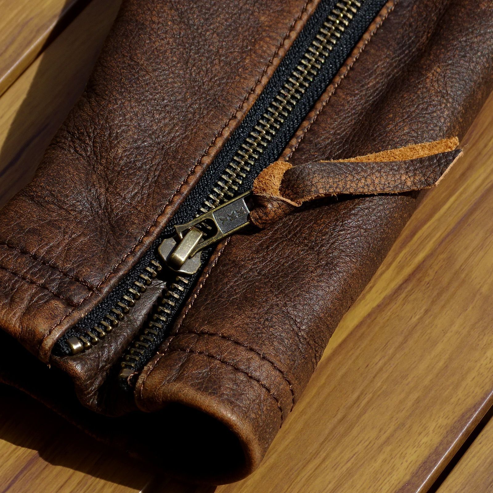 上質 メンズ レザー ジャケット カウハイド 牛革 M65タイプ 復刻40´s