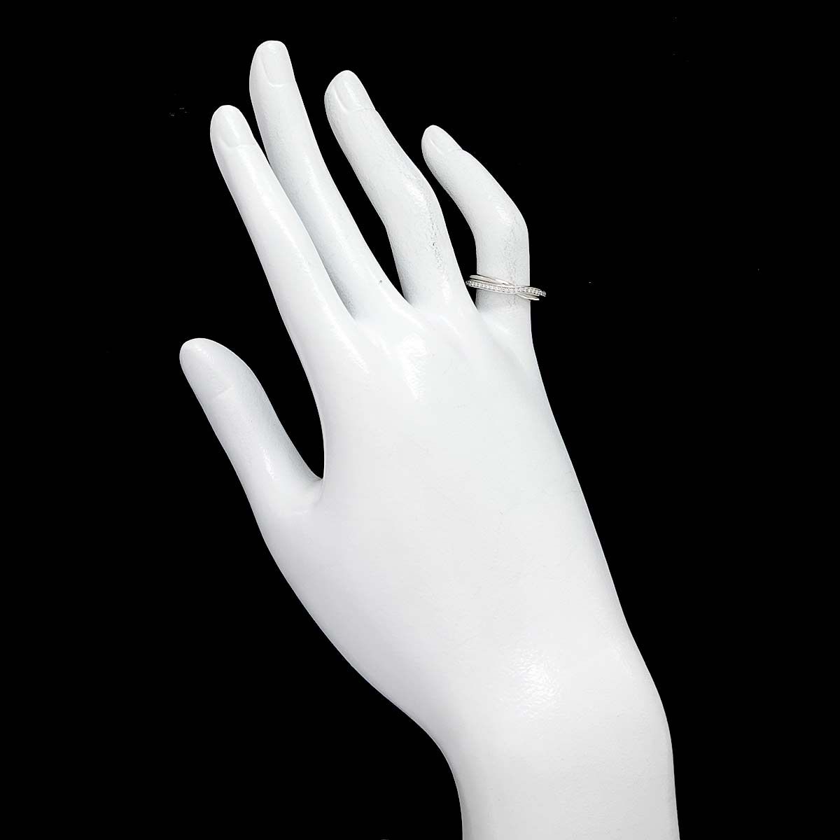 ハリーウィンストン HARRY WINSTON トリスト ワンロウ バンド 7.5号 リング ダイヤ Pt プラチナ 指輪 Diamond Ring【証明書付き】 90263002