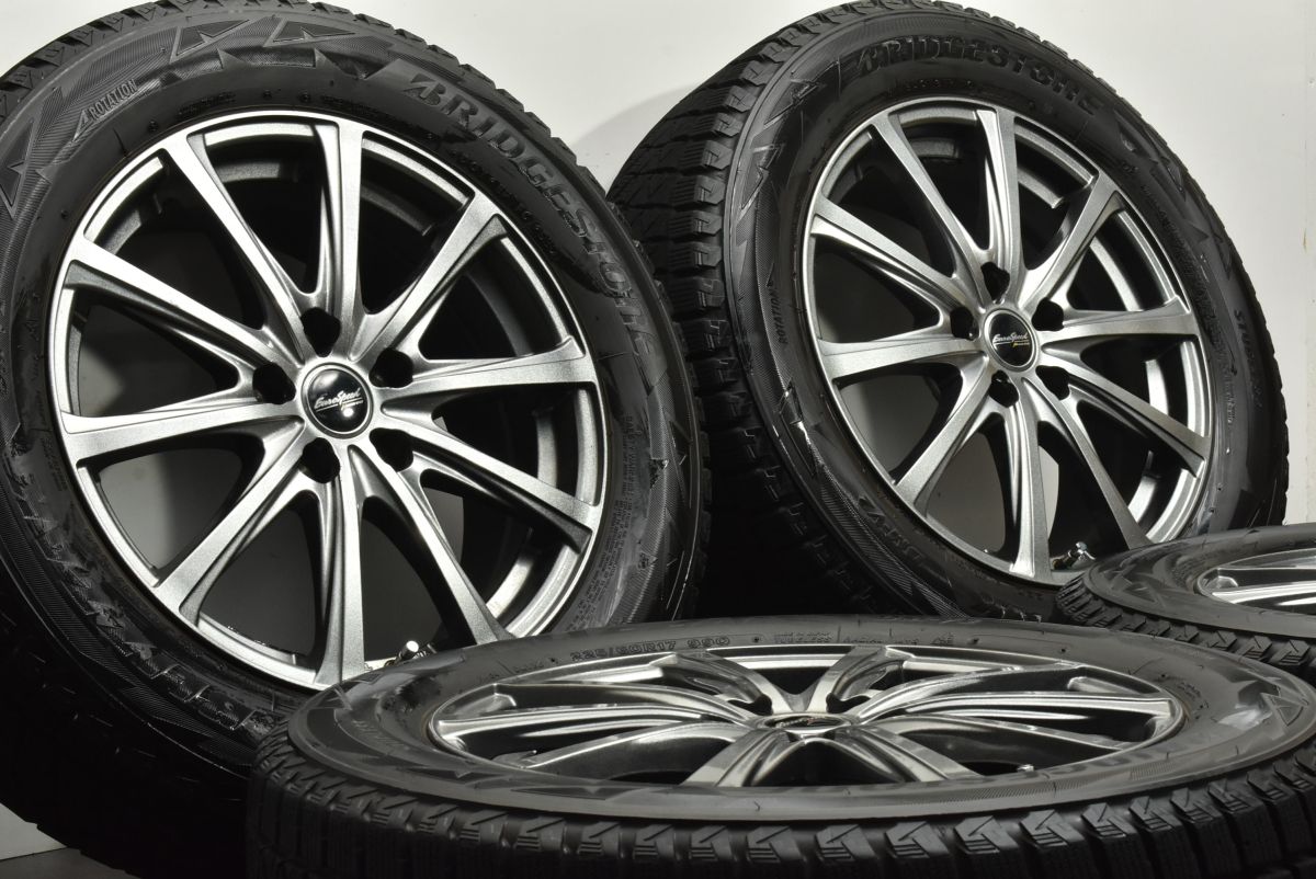 交換用に ユーロスピード 17in 7J 48 PCD114.3 ブリヂストン ブリザック DM-V2 225 60R17 エクストレイル クロストレック C-HR 可