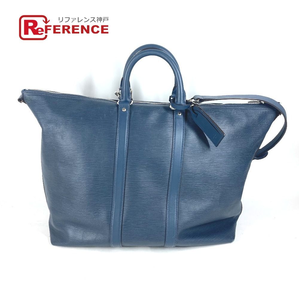 美品】ルイヴィトン カバ バンドリエール エピ ボストンバッグ ブルー