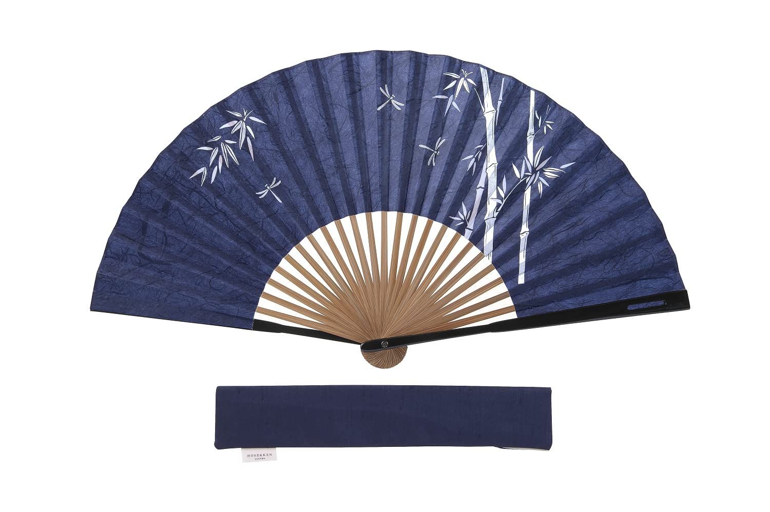 新着商品 保赤軒 HOSEKKEN 職人伝統の技と現代の感性が1つとなった 扇子 ブランド メンズ 紳士 〔 竹にとんぼ ベージュ|紺 〕 和装小物 和柄 丈夫 おしゃれ せんす 父の日 ギフト プレゼント 贈り物