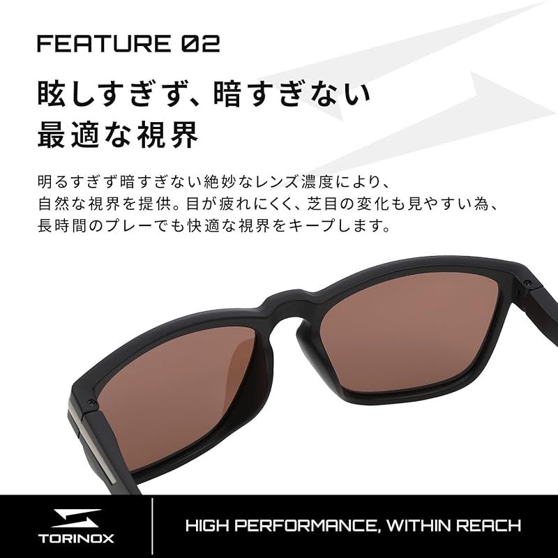 【爆買い，限定セール】 [TORINOX] サングラス ゴルフ ARQ（PERFORMANCE MODEL） BLACK/BROWN