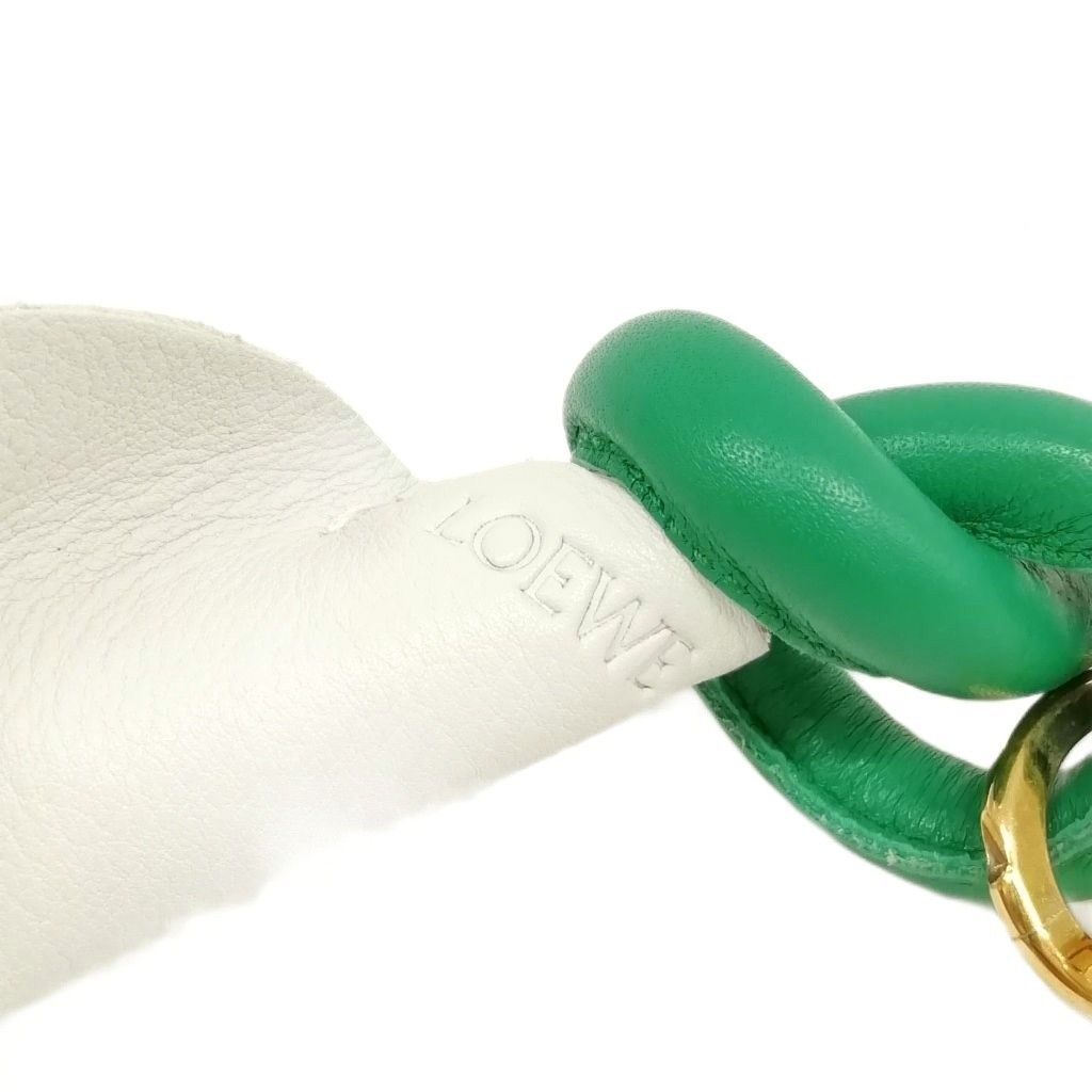 LOEWE ロエベ キーリング チャーム フラワーモチーフ グリーン LOEWE