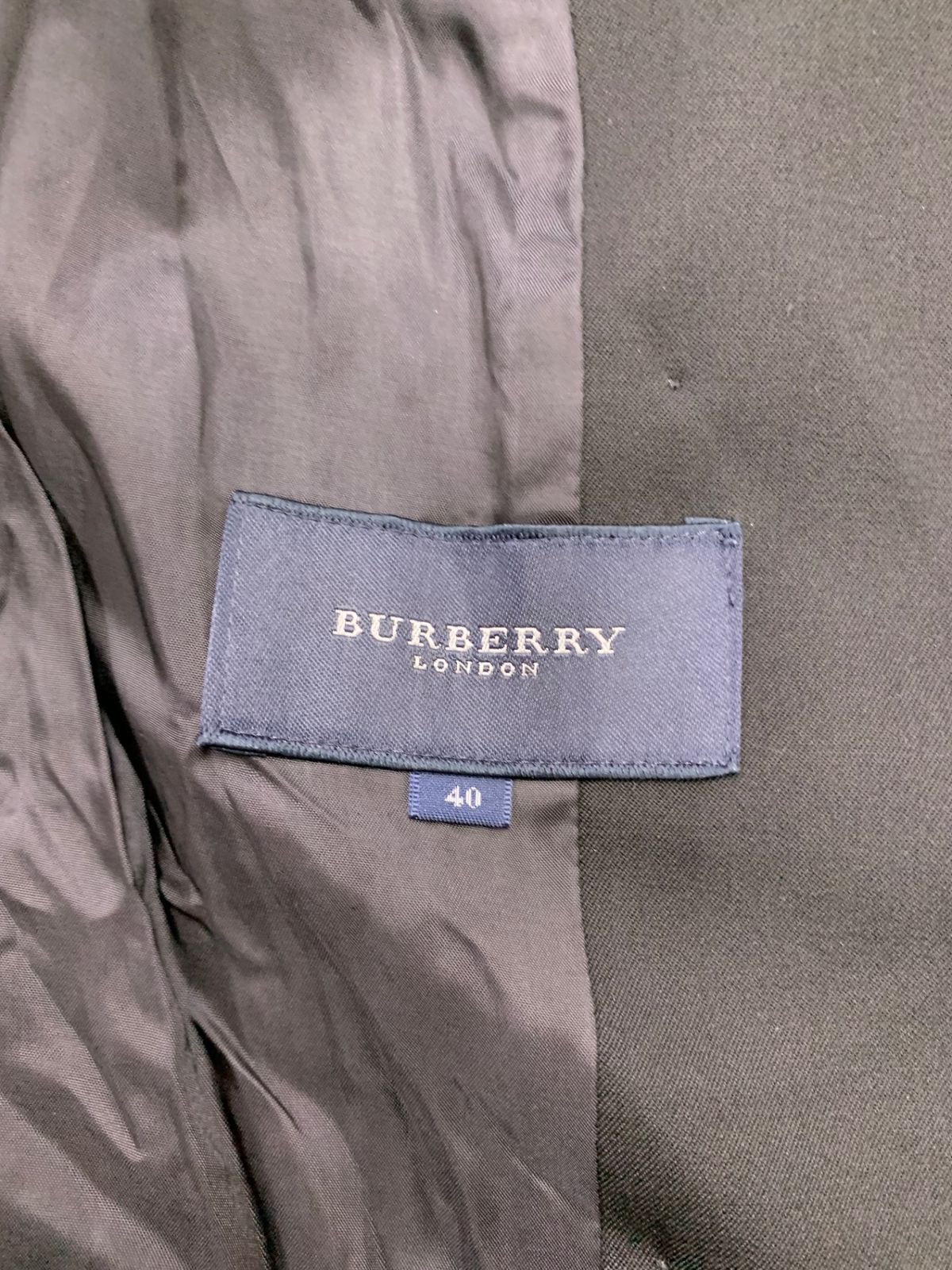 バーバリーロンドン　レザー切り替えピーコート　ナポレオンコート40 バーバリー ロンドン Burberry 金ボタン ナポレオンコート 40