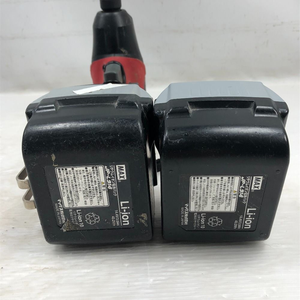  MAX マックス 締め付け工具 インパクトドライバ 充電器 充電池 ケース付 PJ SD 101 レッド 電動インパクトドライバー ドリル ドライバー レンチ