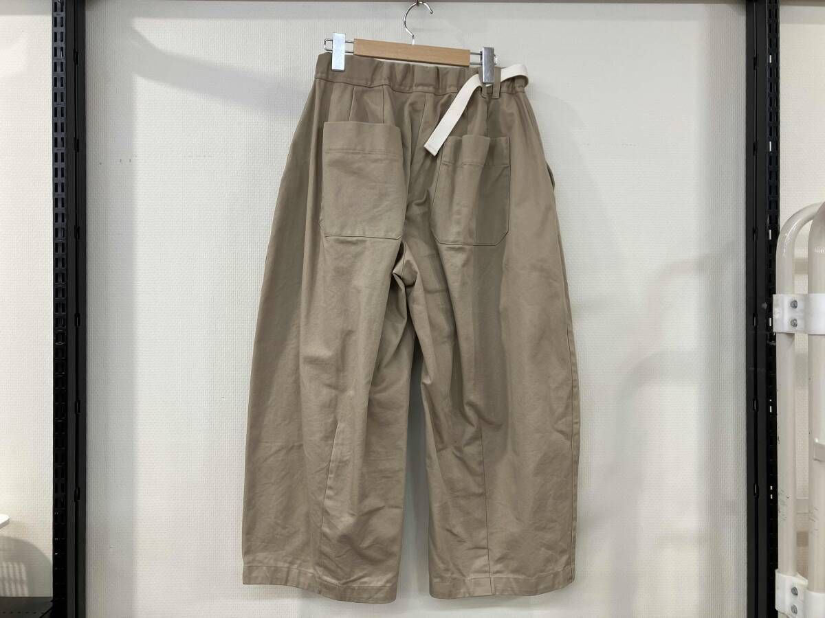 PUBLIC TOKYO 綿パン パブリックトウキョウ バルーンパンツ メンズ ベージュ 飾りベルト コットン サイズ1