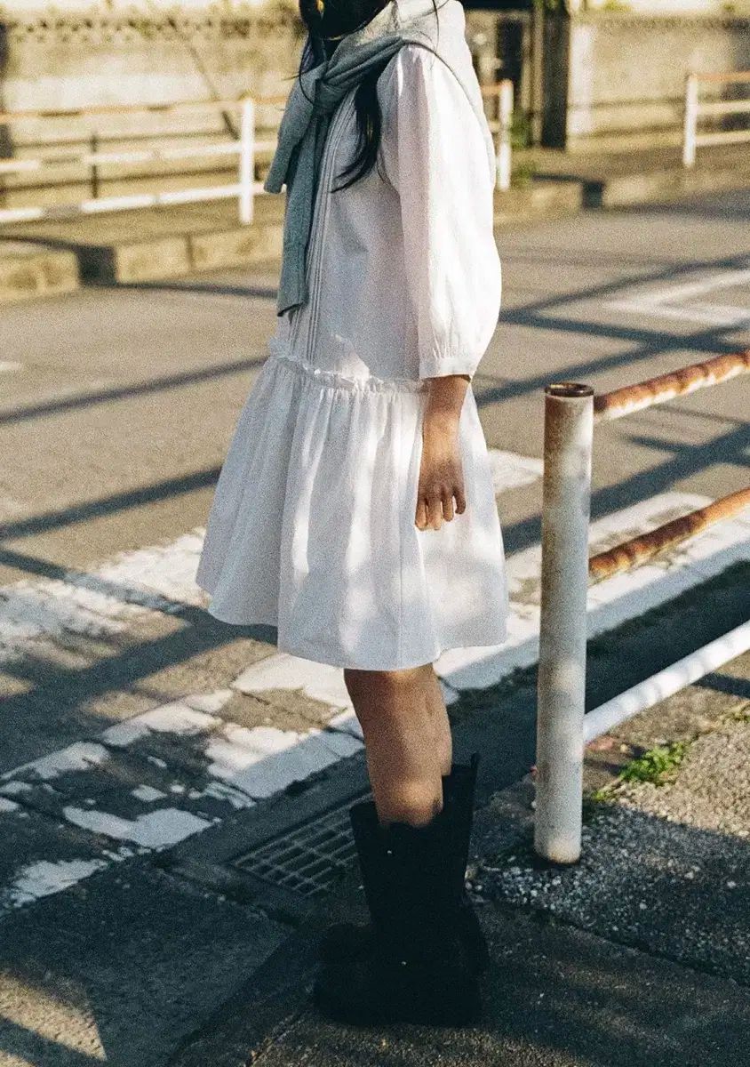 マンゴーマニフリーズ ハイディコットンワンピース