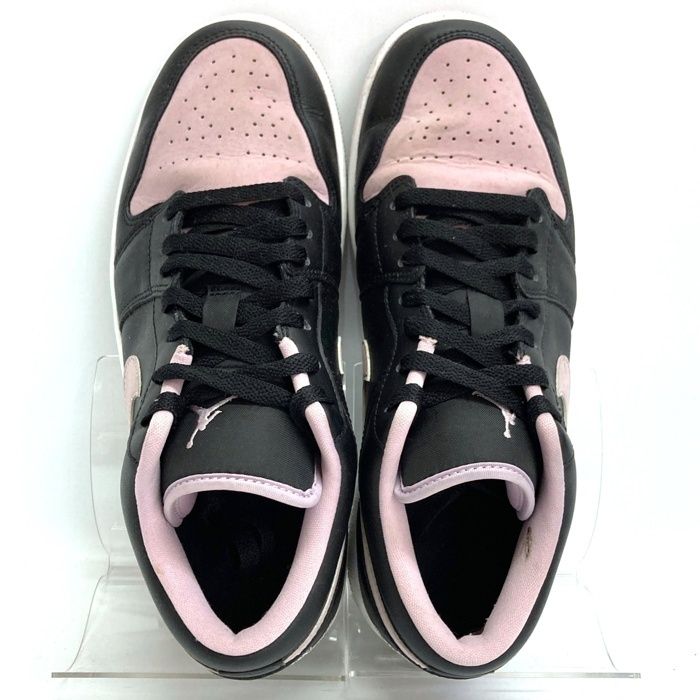 Nike Air Jordan 1 Low ブラック/パープル　27cm Nike Air Jordan 1 Low - Black & Purple Plaid - Lace Charms