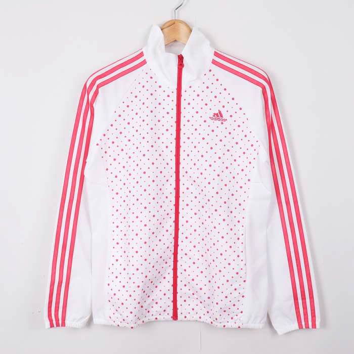 adidas ドット柄 ジップアップジャージ adidas（ドット ・ トレーナー