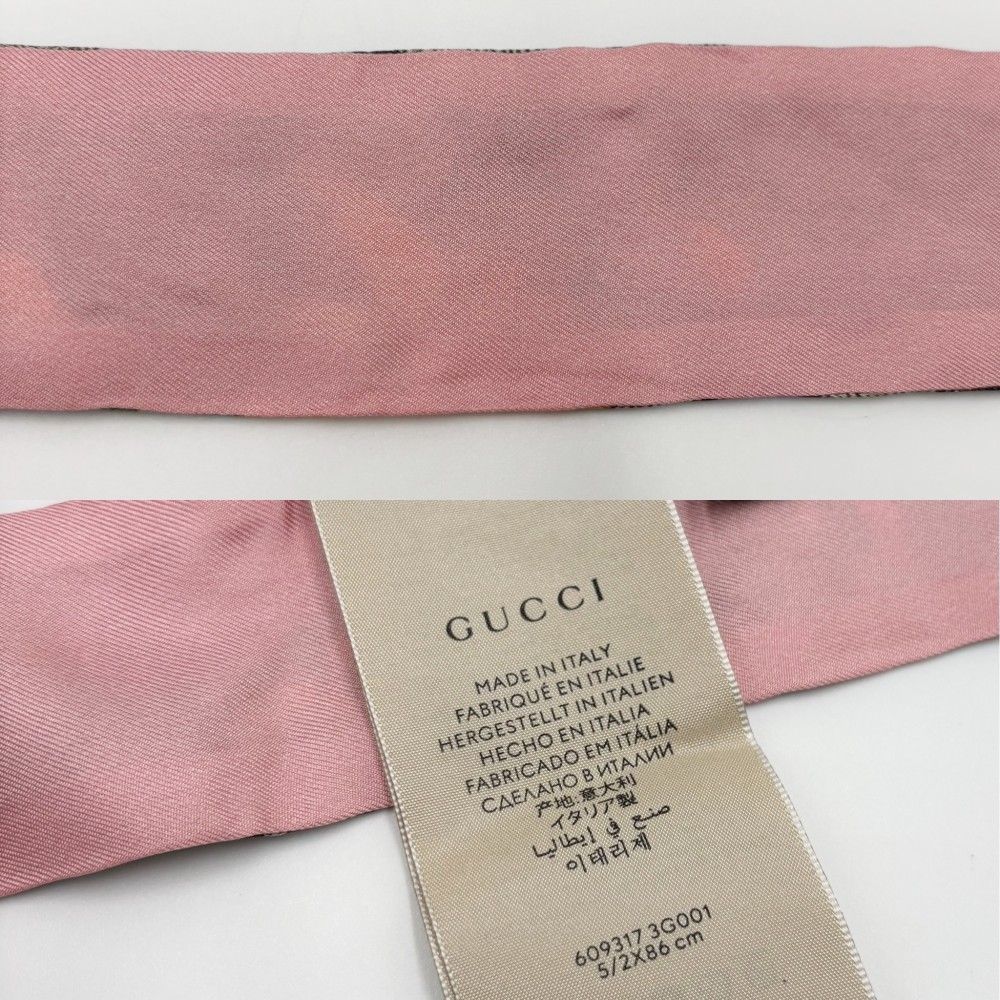 在庫一掃】 グッチ スカーフ レディース GGフローラ ネックボウ