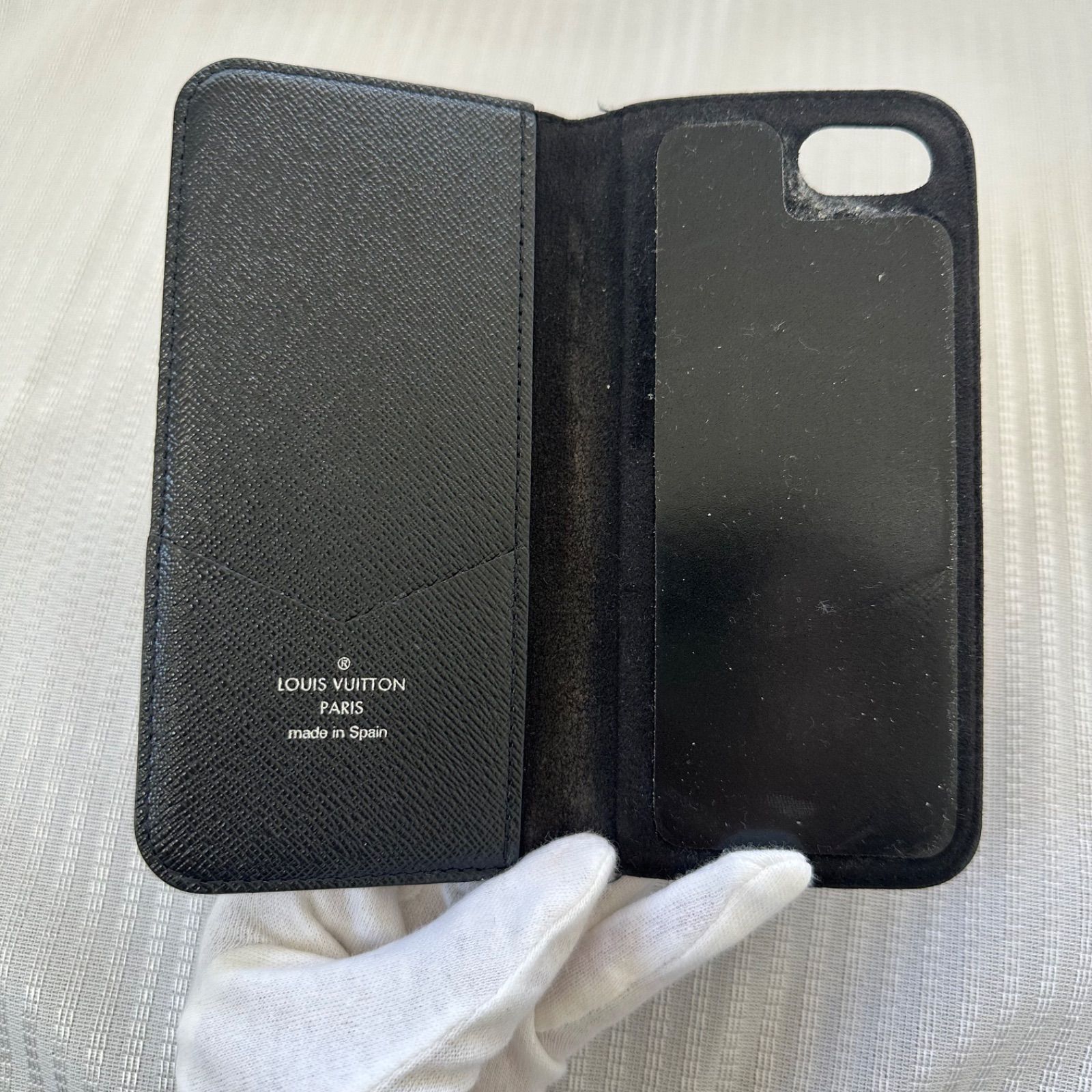 訳アリ】ルイヴィトン LOUIS VUITTON iPhoneケース7/8/SE 手帳型