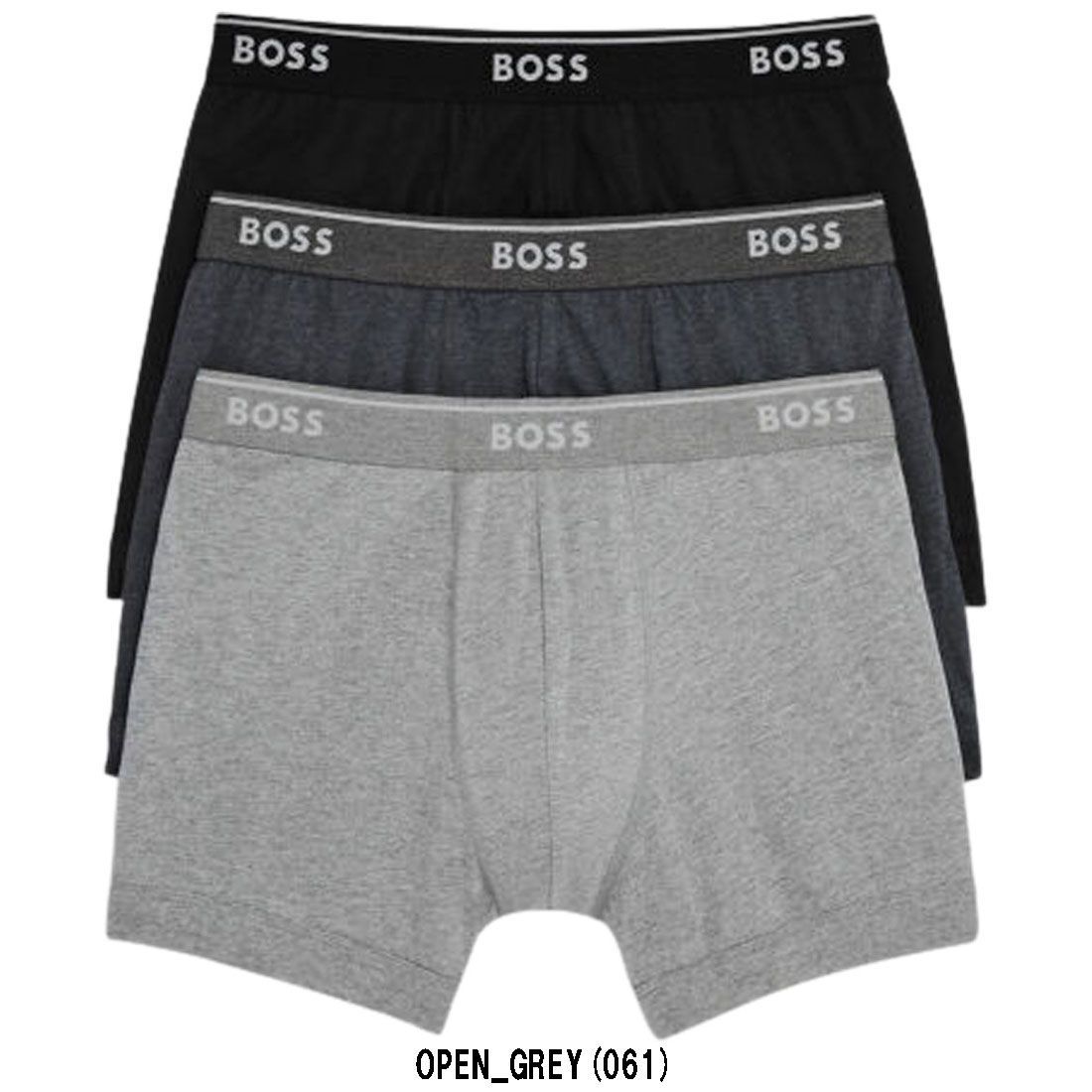 HUGO BOSS(ヒューゴボス)ボクサーパンツ 綿 3枚セット ロング メンズ ...