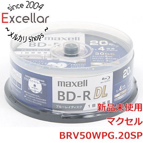[bn:1] maxell　録画用ブルーレイディスク BD-R DL 4倍速 20枚組　BRV50WPG.20SP