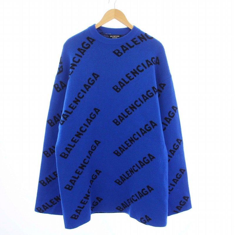 バレンシアガ BALENCIAGA ロゴエンブロイダリーオーバーサイズニット 