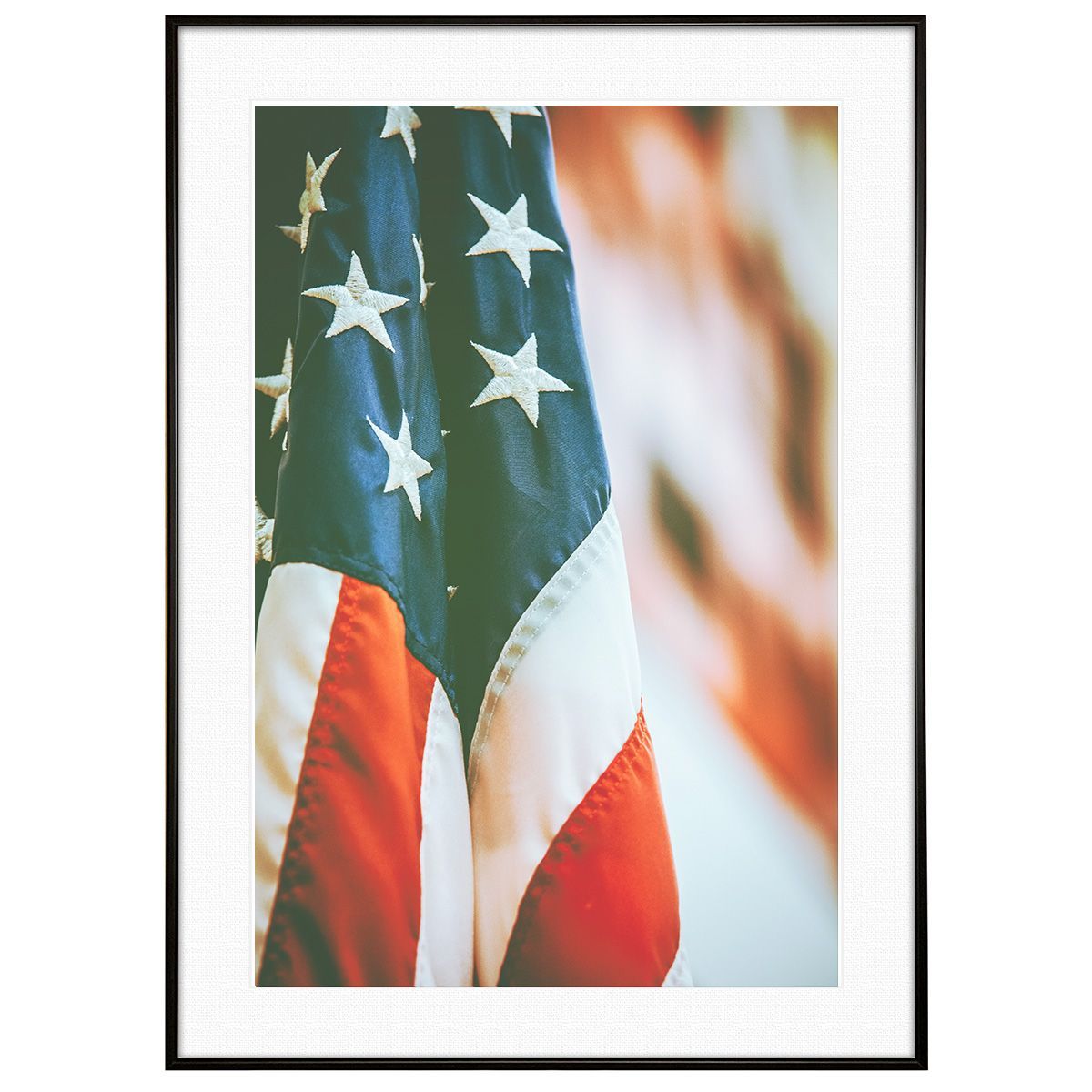アメリカ写真 星条旗 インテリアアートポスター写真額装 AS0711 - メルカリ