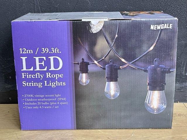 NEWGALE ファイヤーフライ LED ストリングライト 12m 20球×2箱