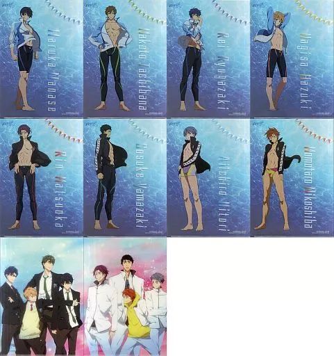 中古】クリアファイル 全10種セット 「Free!-Eternal Summer- クリア