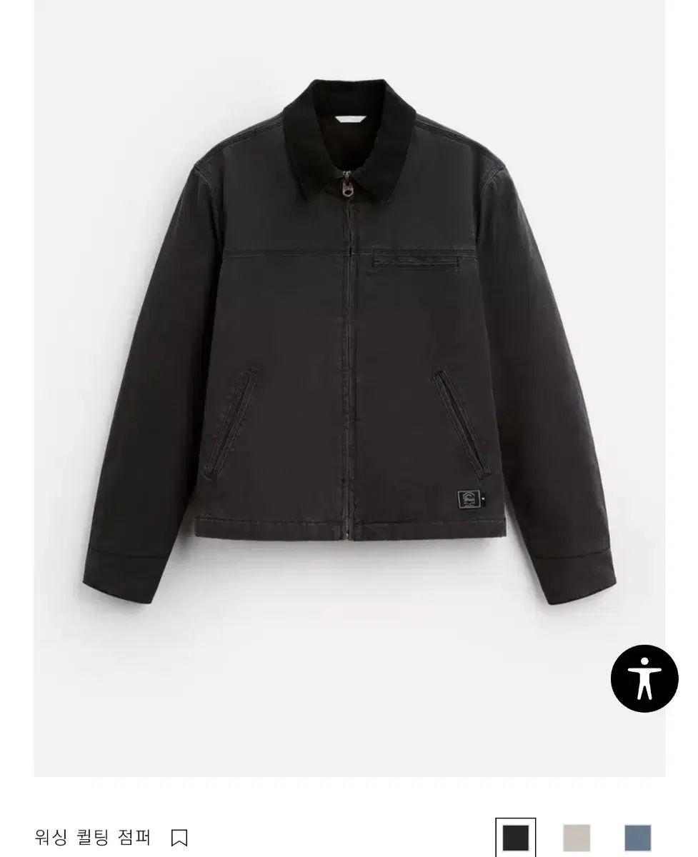 ZARA ザラ ウォッシング キルティング ワークジャケット XL