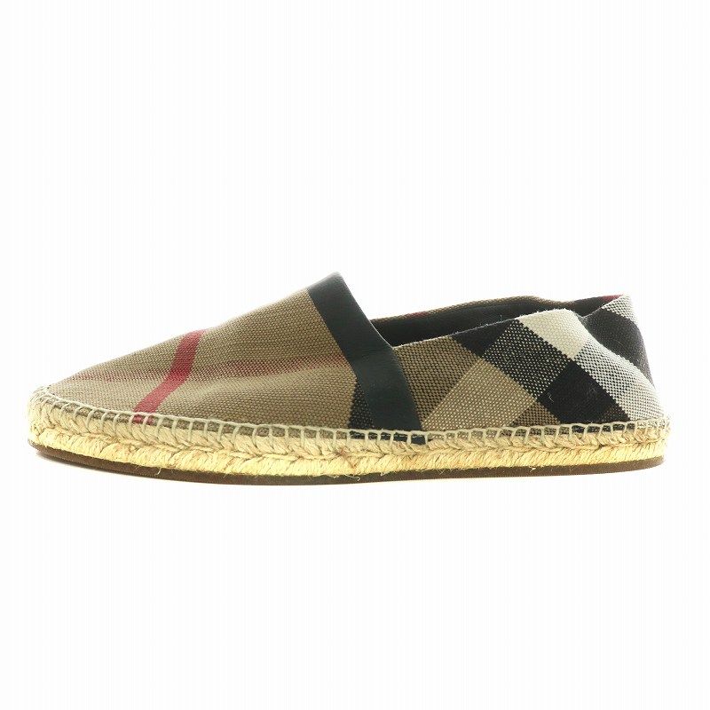 BURBERRY ノバチェック ローファー キャンバスvibramソール22.5