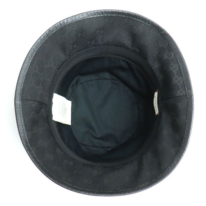 GUCCI グッチ GGキャンバス フェドラハット ハット ブラック 576587  