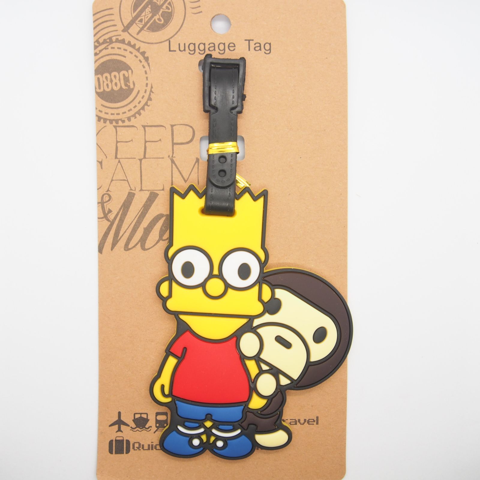 ④ シンプソンズ APE アベイシングエイプ ネームタグ ラゲッジタグ