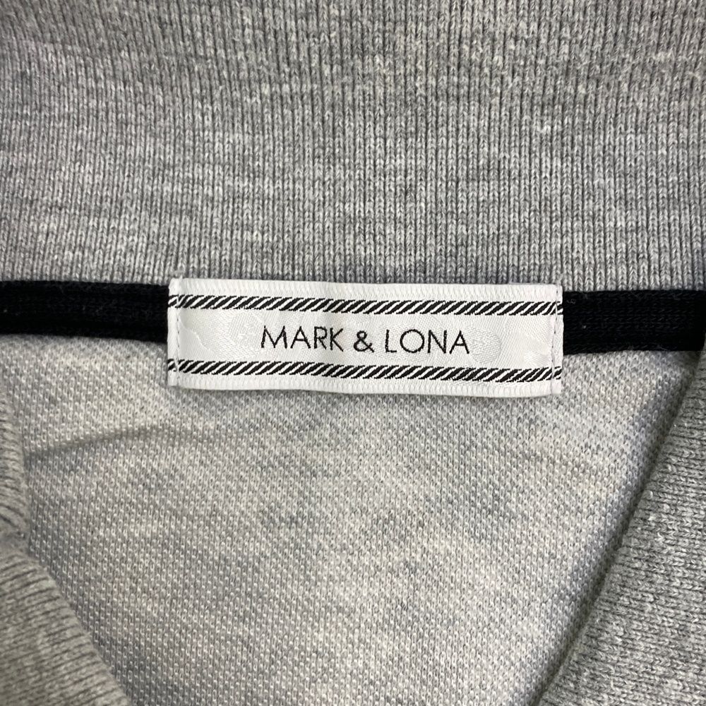 サイズ：M MARK&LONA マークアンドロナ 半袖ポロシャツ グレー系