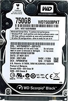 【中古】Western Digital wd7500bpkt-00pk4t0?750?GB DCM : hbctjbb
