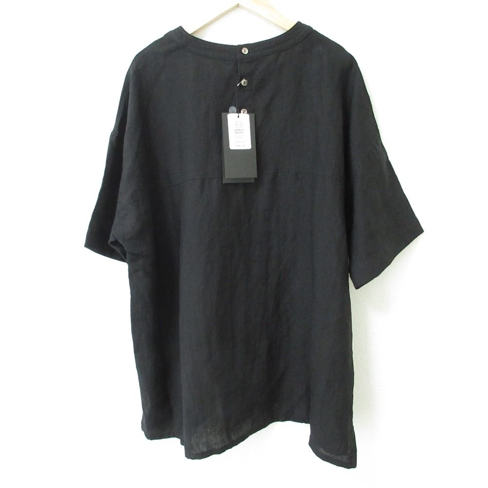 未使用 25SS UNIVERSAL TISSU ユニヴァーサルティシュ トリプルワッシャーリネンバックボタンシャツ TS220SH081 サイズ3 ブラック レディース 古着 中古 未使用 25SS UNIVERSAL TISSU ユニヴァーサルティシュ トリプル